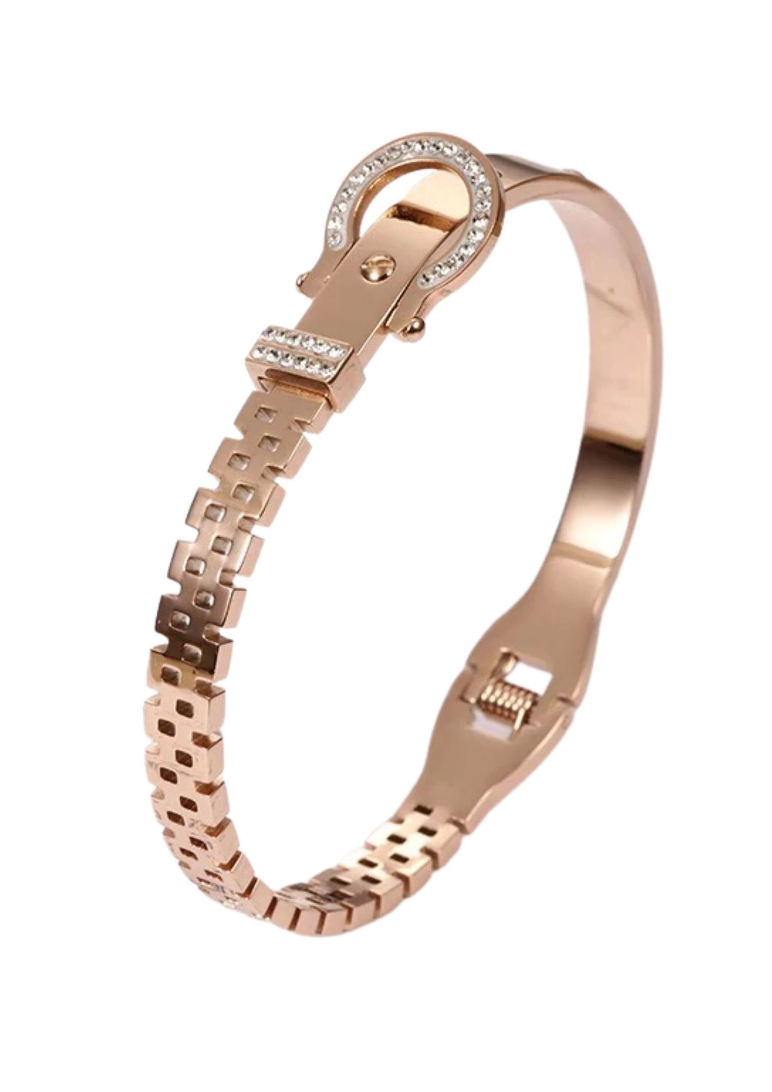 CHAIN BUCKLE BANGLE BRACELET - OMGSTYLEZ