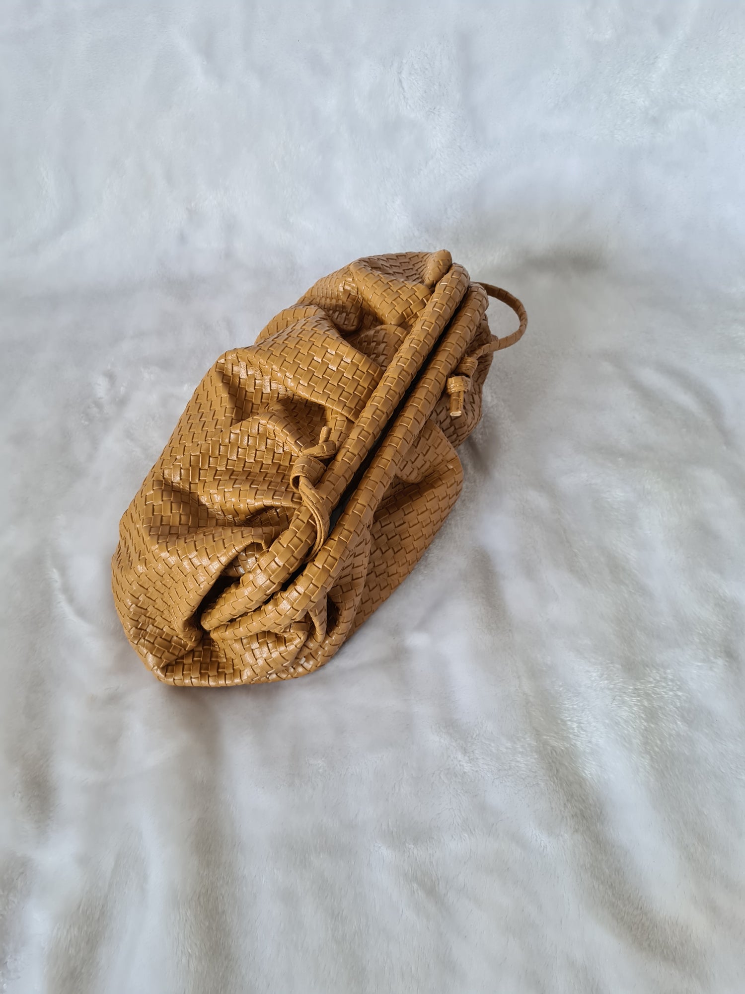 Woven Leather Mini Pouch - OMGSTYLEZ