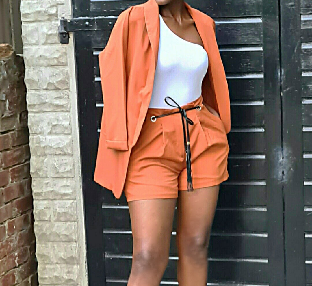 Ella Blazer &Short Set - OMGSTYLEZ