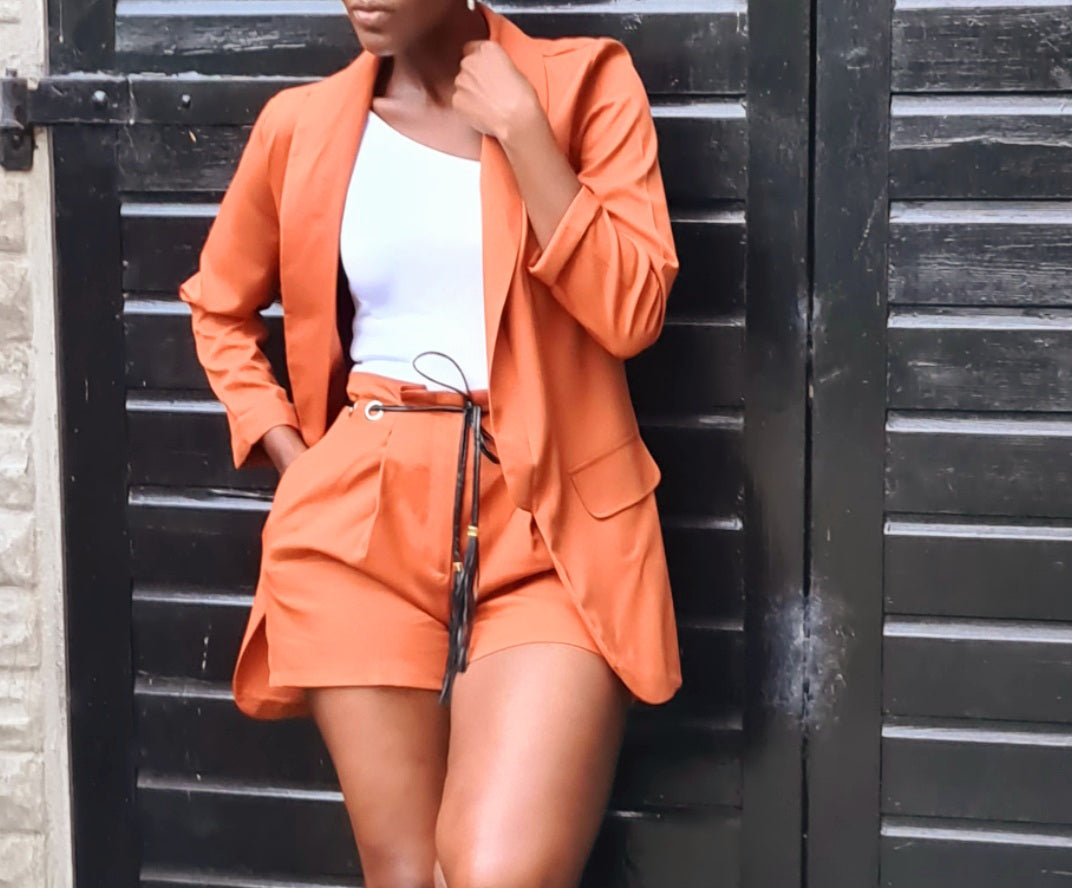 Ella Blazer &Short Set - OMGSTYLEZ