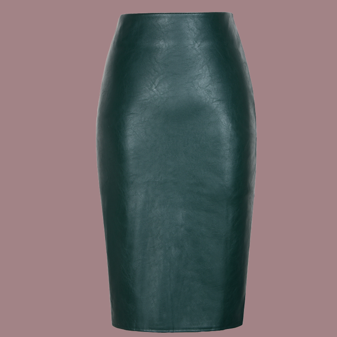 Faux Leather Pencil Skirt - OMGSTYLEZ