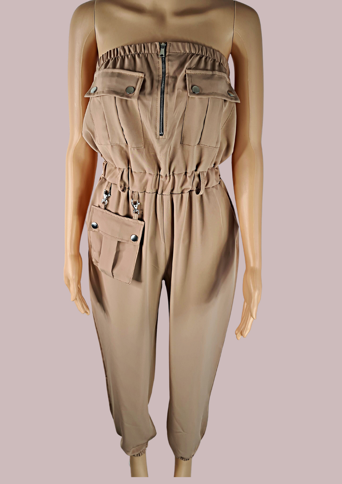 BANDEAU POCKET BOILERSUIT - OMGSTYLEZ