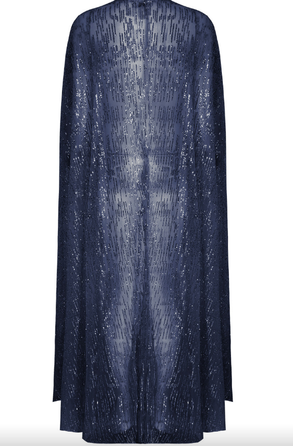 GLITTER EMBELLISHED CAPE - OMGSTYLEZ