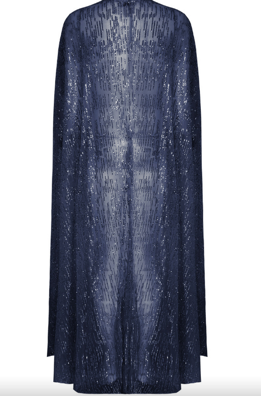 GLITTER EMBELLISHED CAPE - OMGSTYLEZ