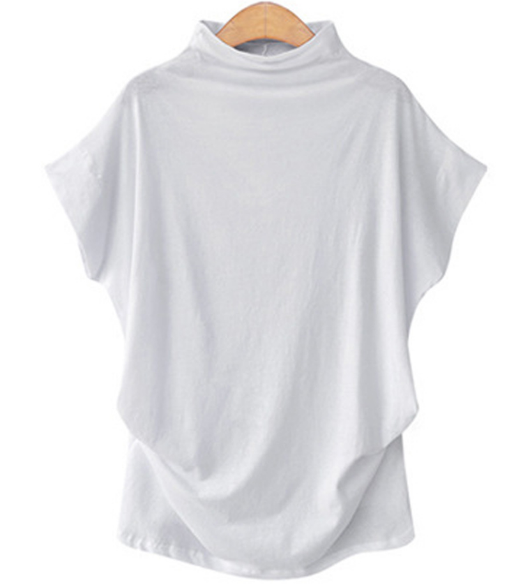 Turtleneck  Batwing Sleeve T-shirt - OMGSTYLEZ