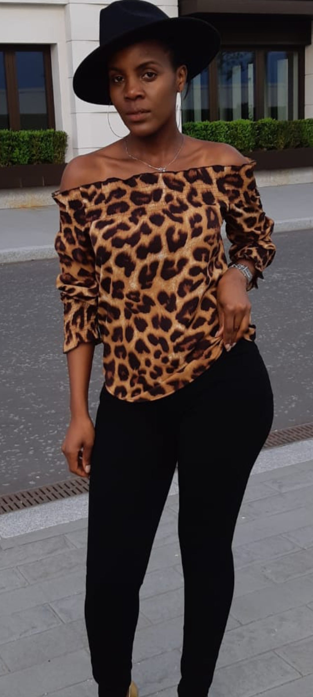 Leopard Off Shoulder Blouse. - OMGSTYLEZ