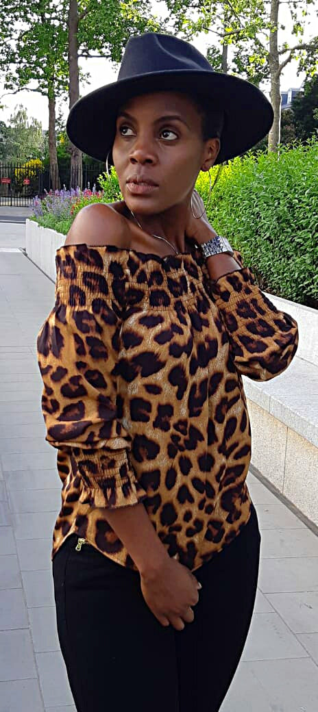 Leopard Off Shoulder Blouse. - OMGSTYLEZ