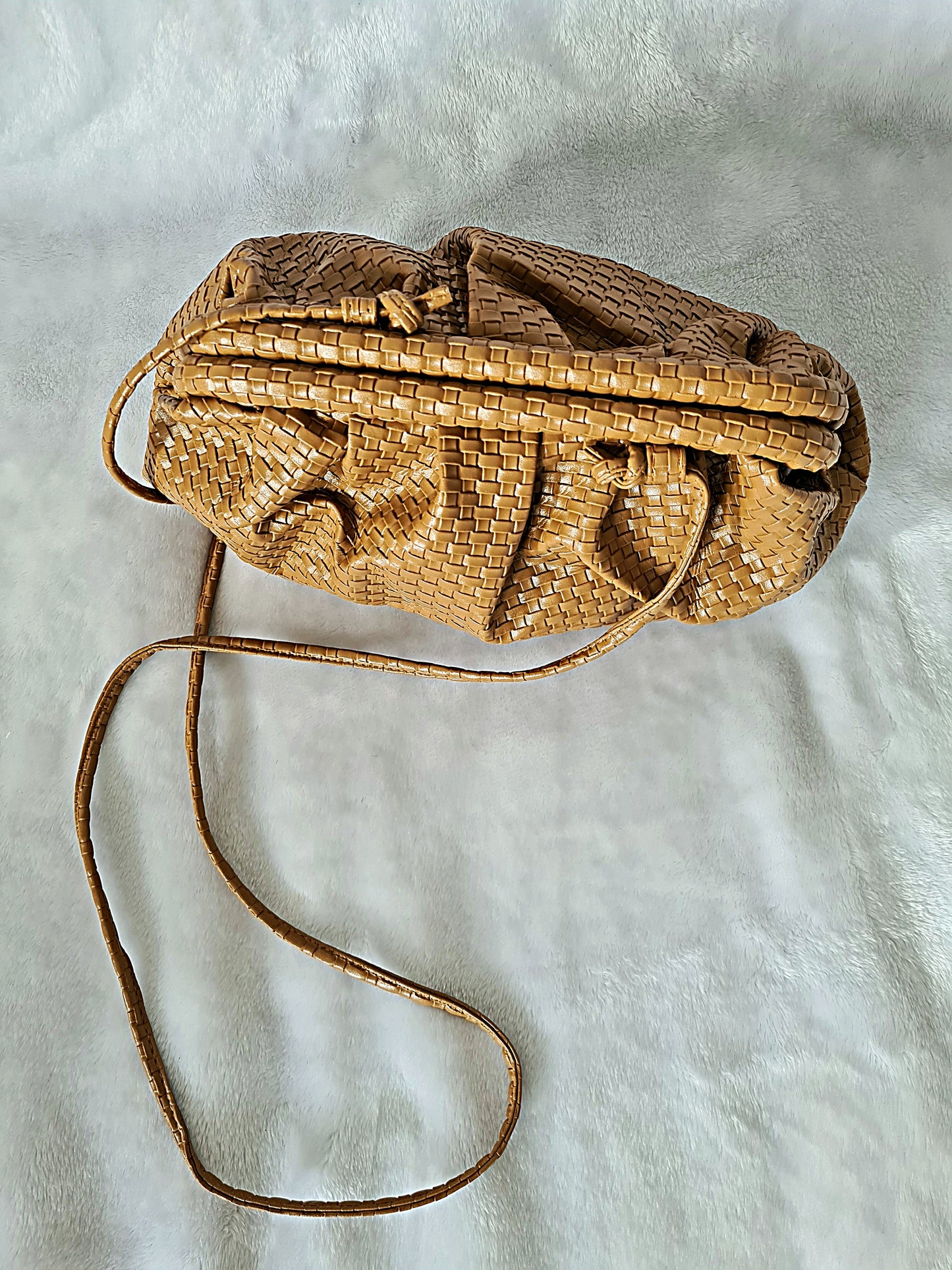 Woven Leather Mini Pouch - OMGSTYLEZ