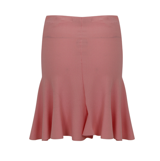 PINK STRETCH KNIT MINI SKIRT - OMGSTYLEZ