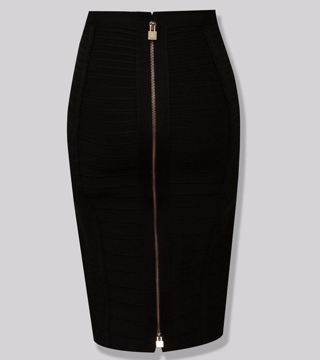 Amara Zipper Bandage Skirt - OMGSTYLEZ